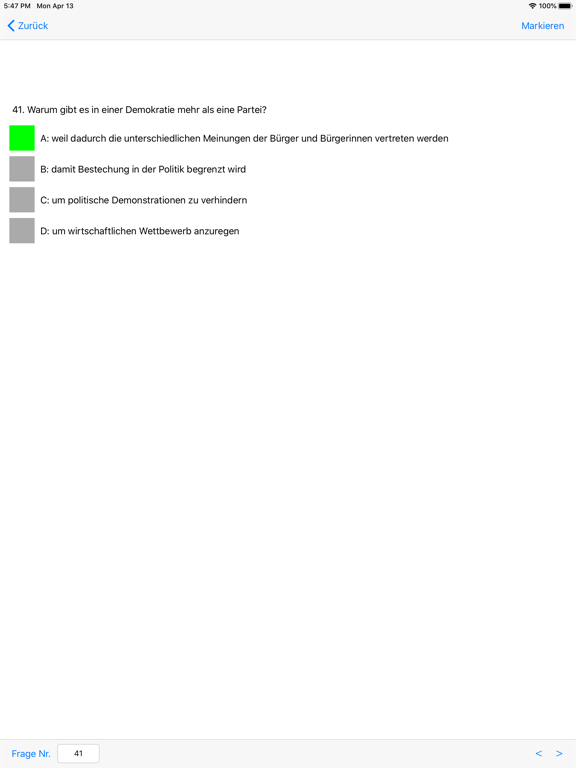 Screenshot #6 pour Leben in Deutschland 300Fragen