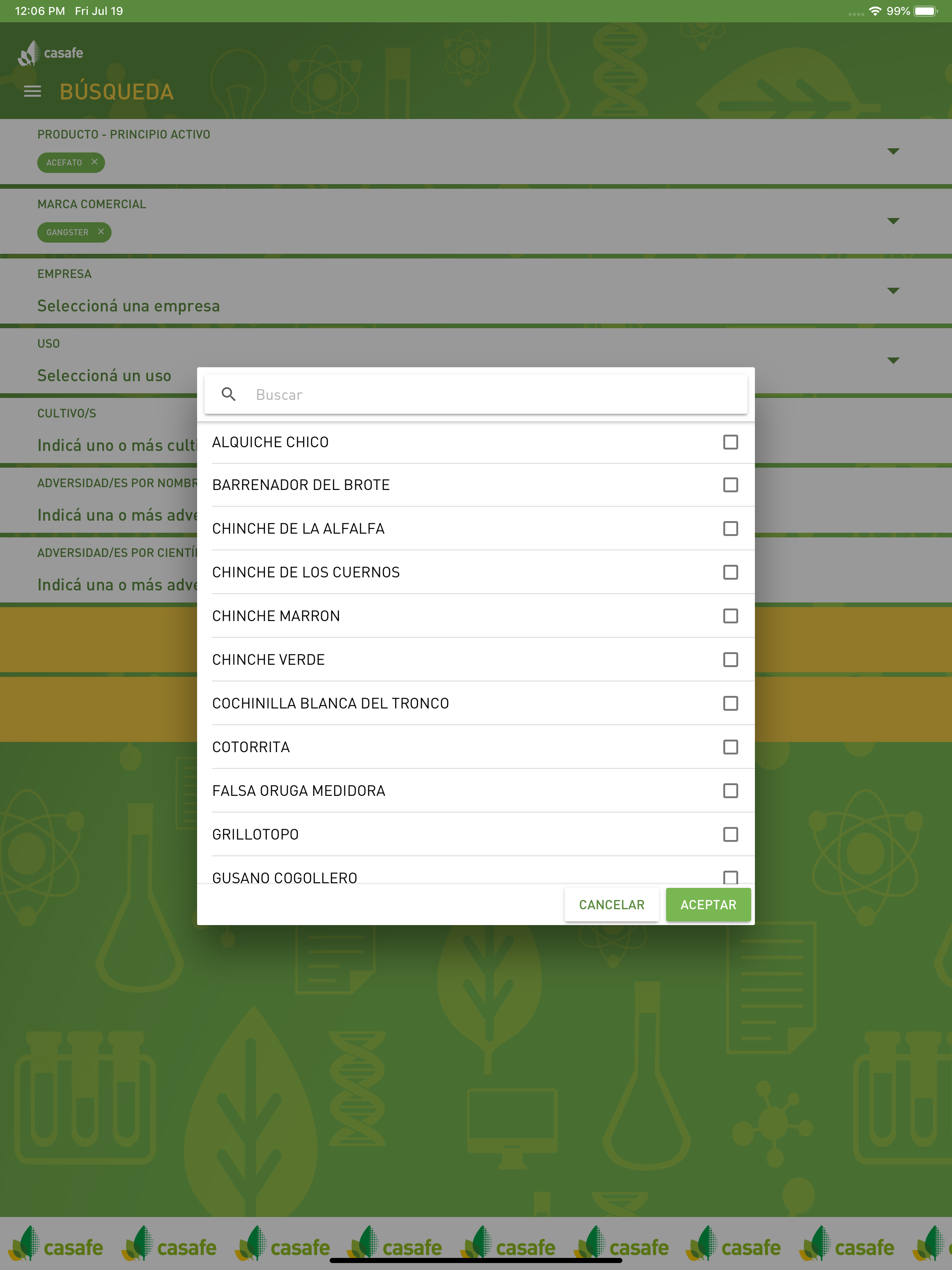 Guía Fitosanitaria de CASAFE screenshot 15