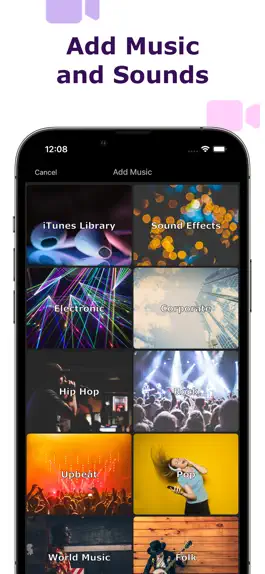Game screenshot Add Music & Text Video Editor mod apk