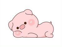 Pinky Pig Animated Stickers