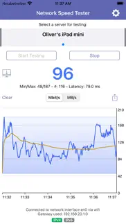 network speed tester client iphone screenshot 1
