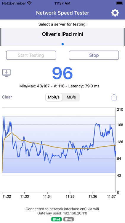 Network Speed Tester Client