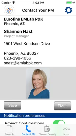 EMLab P&K LabServe® Mobile screenshot 2