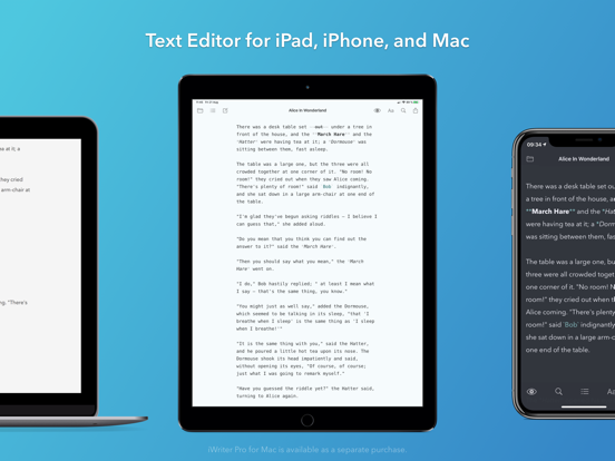 iWriter Pro iPad app afbeelding 1