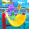 This water sliding simulator with a lot of water slide fun is here to entertain you