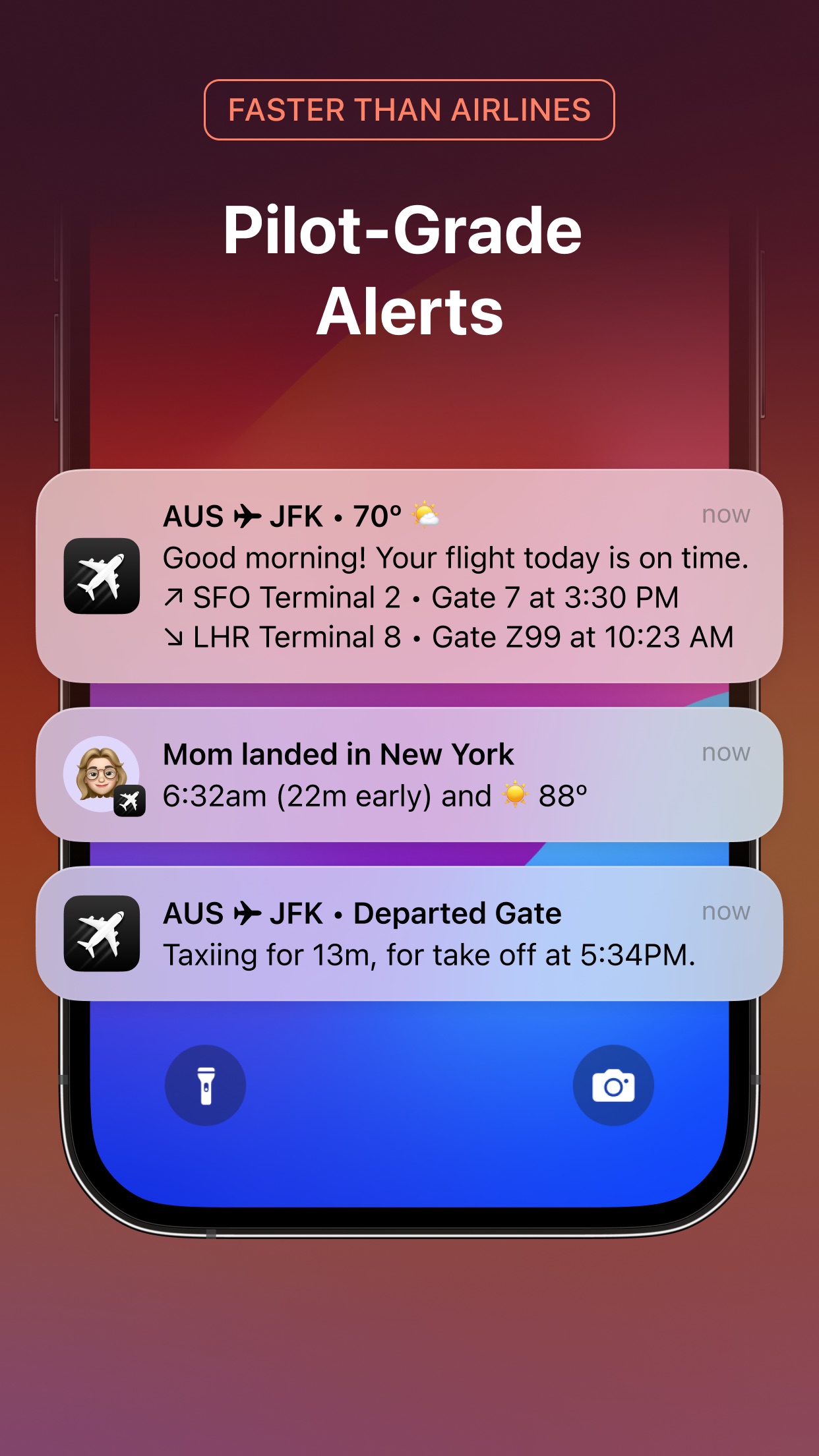 Screenshot do app Flighty – Live Flight Tracker