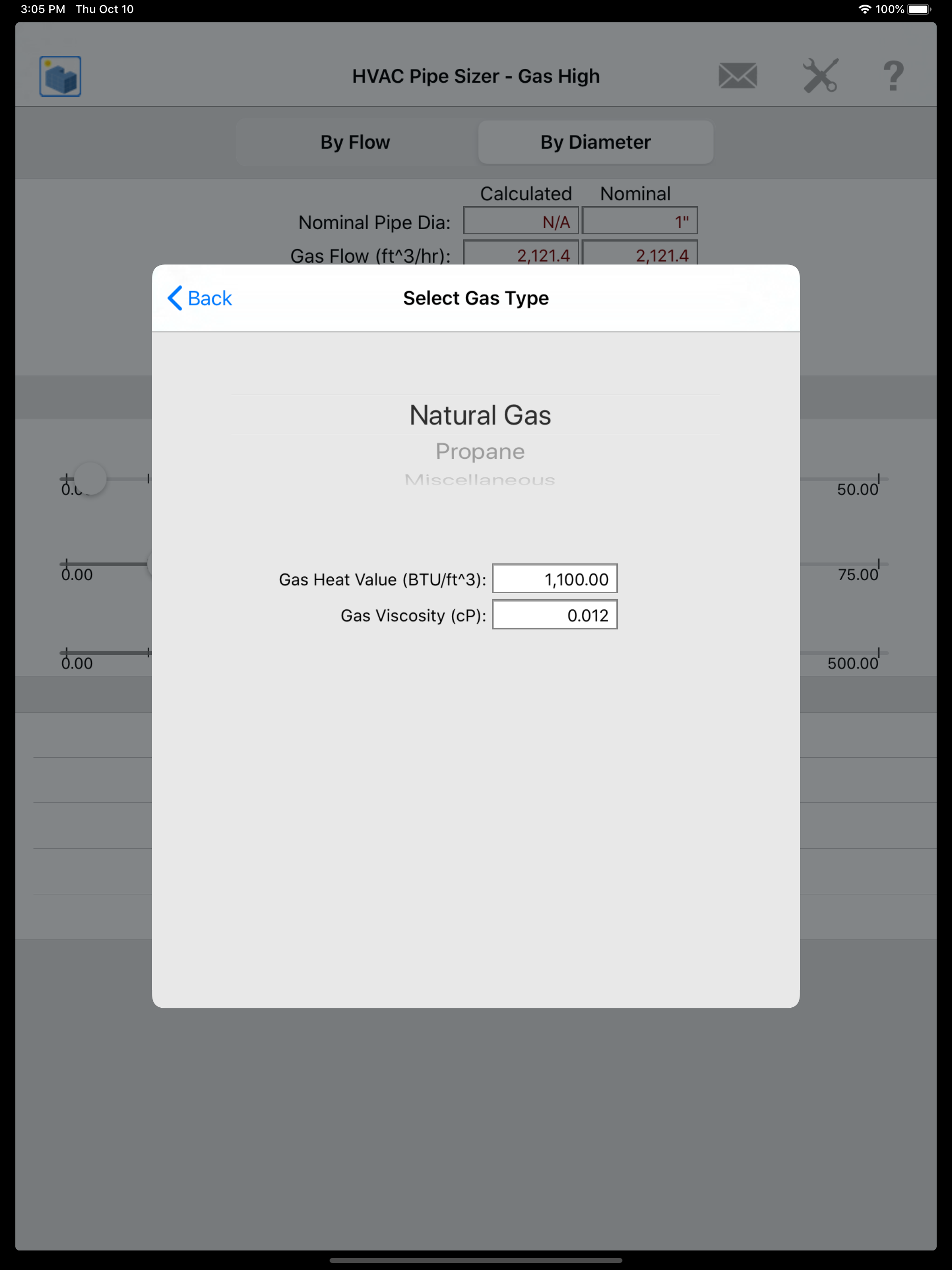HVAC Pipe Sizer - Gas High screenshot 18