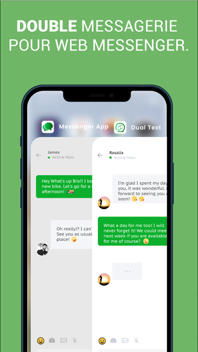 Screenshot #1 pour Dual Messaging pour Web App