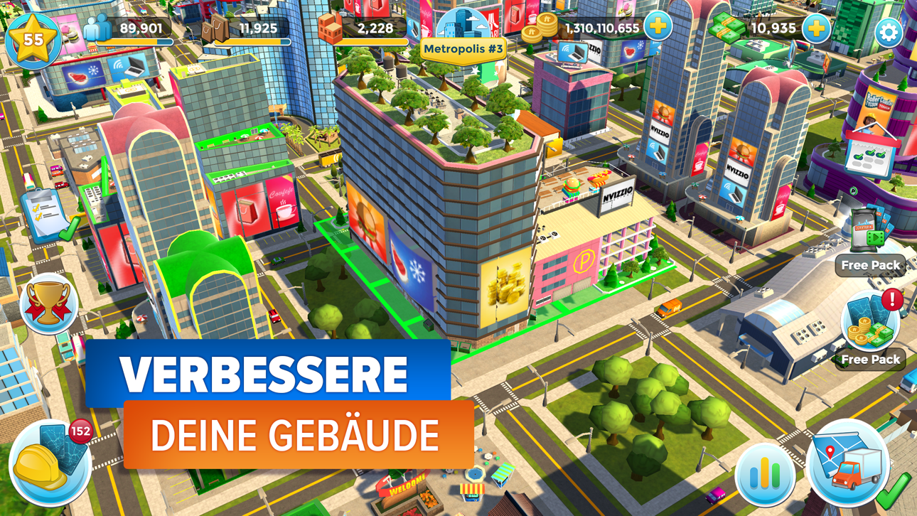 Citytopia® Build Your Own City iOS Mod IPA screenshot 3 - iOS game interface
