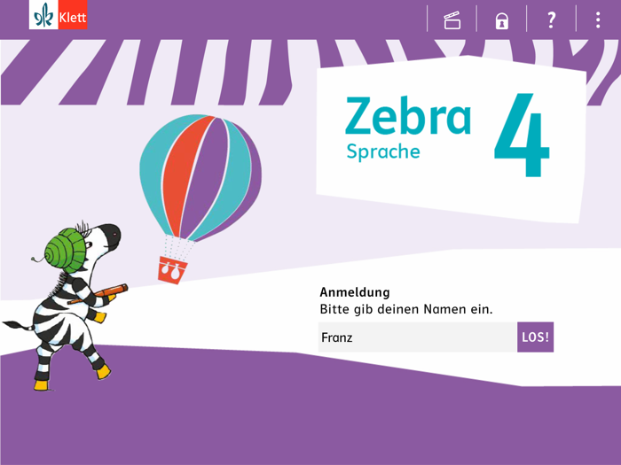 Deutsch 4 mit Zebra