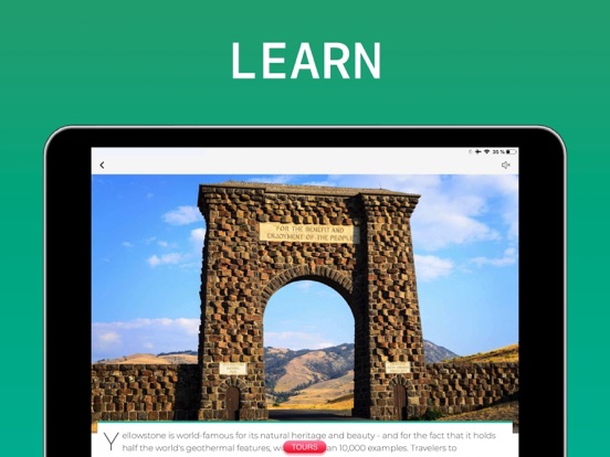 Yellowstone National Park iPad screenshot 5 - Education app