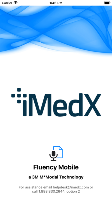 iMedX Fluency Mobile Screenshot