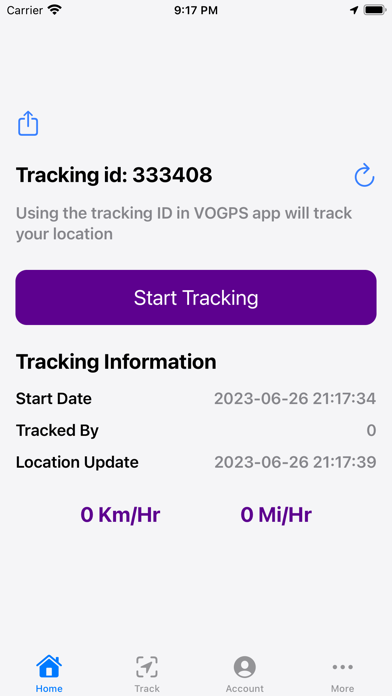 VOGPS - Live Location Tracking Screenshot