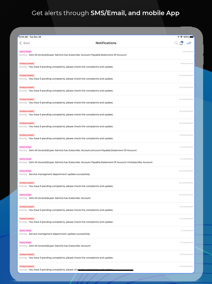TeroTAM Service Provider