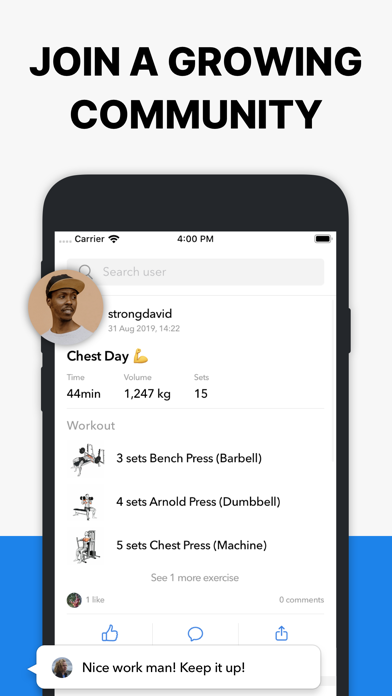 Hevy - Workout Tracker Gym Log Screenshot