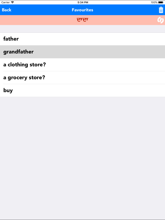 English to Punjabi Translator iPad screenshot 5 - Travel app