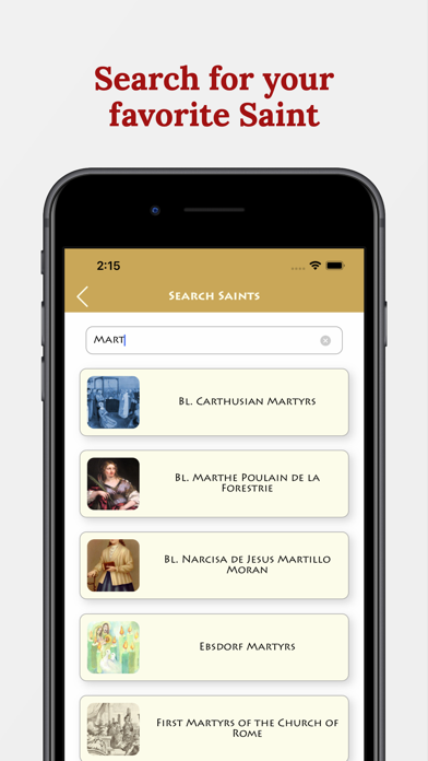 Catholic Saints Calendar Plus Screenshot