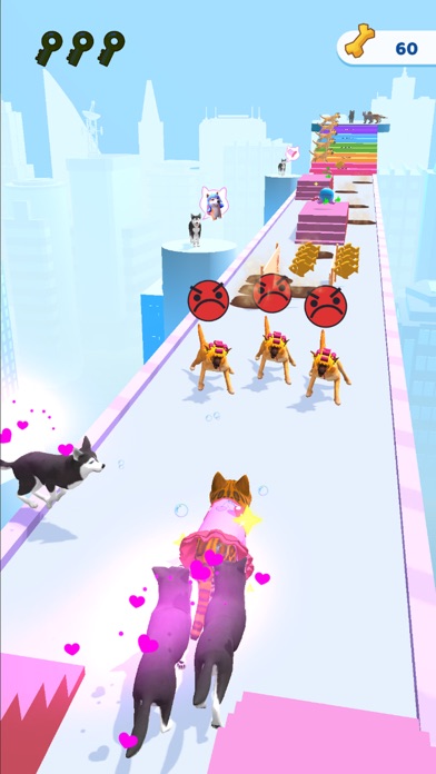 Cats run 3D Screenshot
