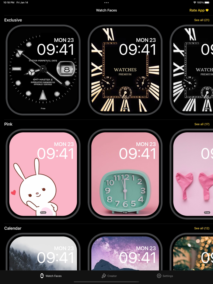 Watch Faces for iWatch Gallery