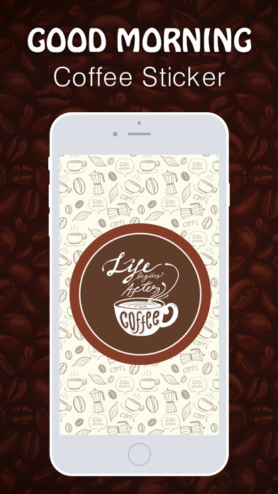 Good Morning Coffee Emojis Screenshot