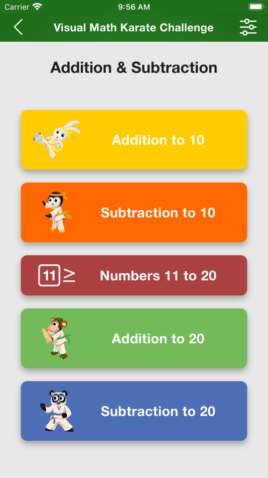 #5. Visual Math Karate (iOS) Podle: East West Math LLC