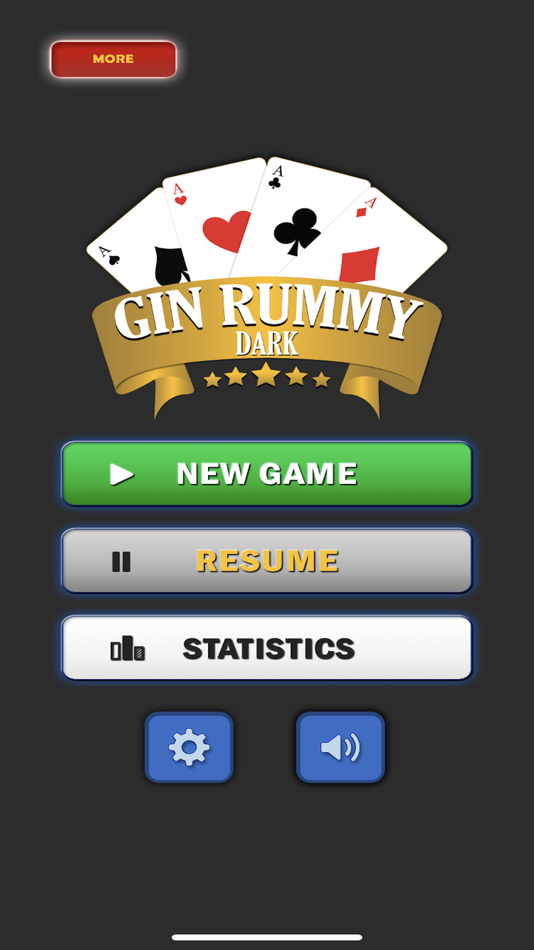 #4. Gin Rummy Card Game Dark (iOS) 由: Awesome Cool and Fun Free Games LLC