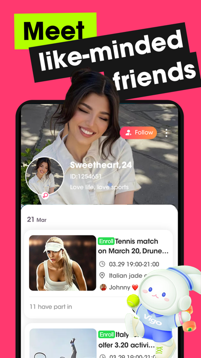 Vigo - Play Tennis & Meet Screenshot