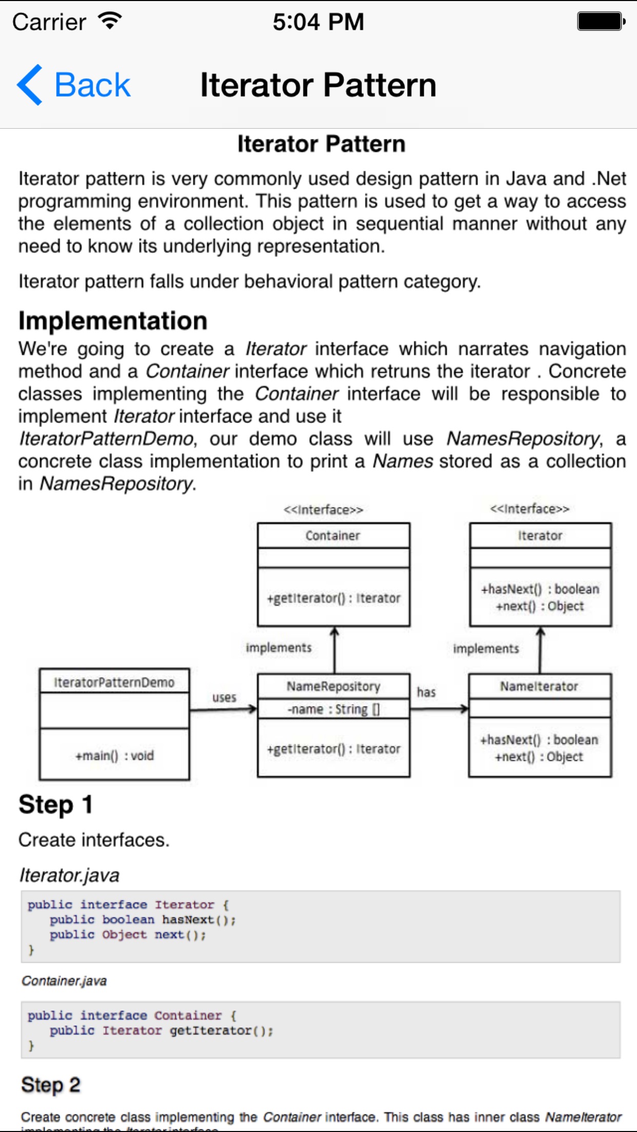 Screenshot 4 of Design Patterns for Java/J2EE