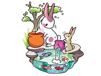 Koi Pond Stickers