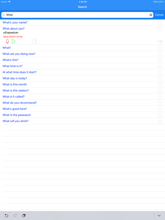 Learn Thai Phrases For Travel iPad screenshot 7 - Travel app