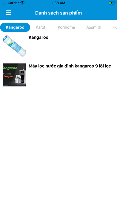 AquaCares Quản lý máy lọc nước Screenshot