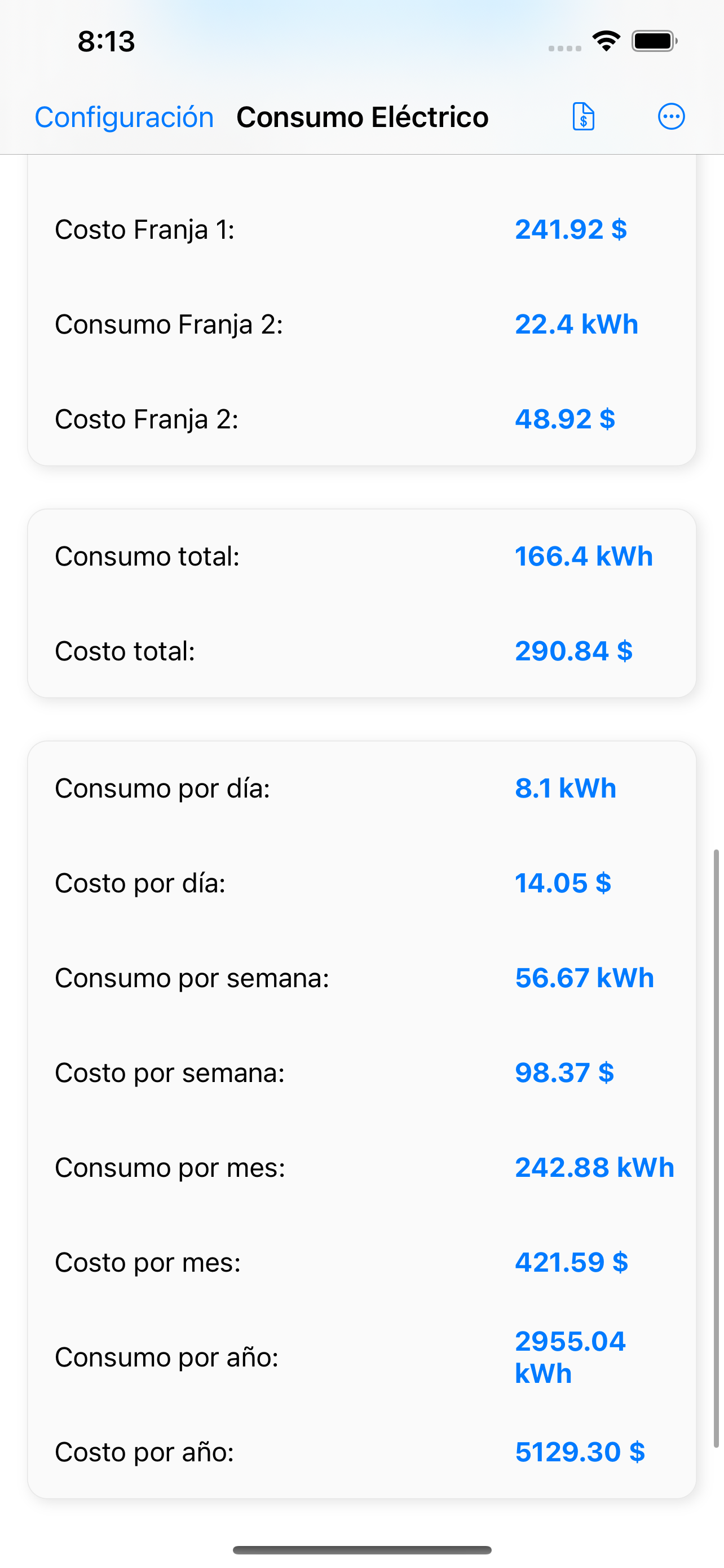 Consumo Eléctrico