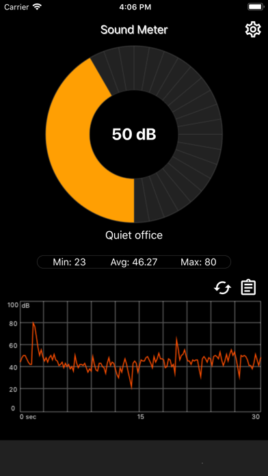 Screenshot #1 pour Sonomètre - Sound Meter