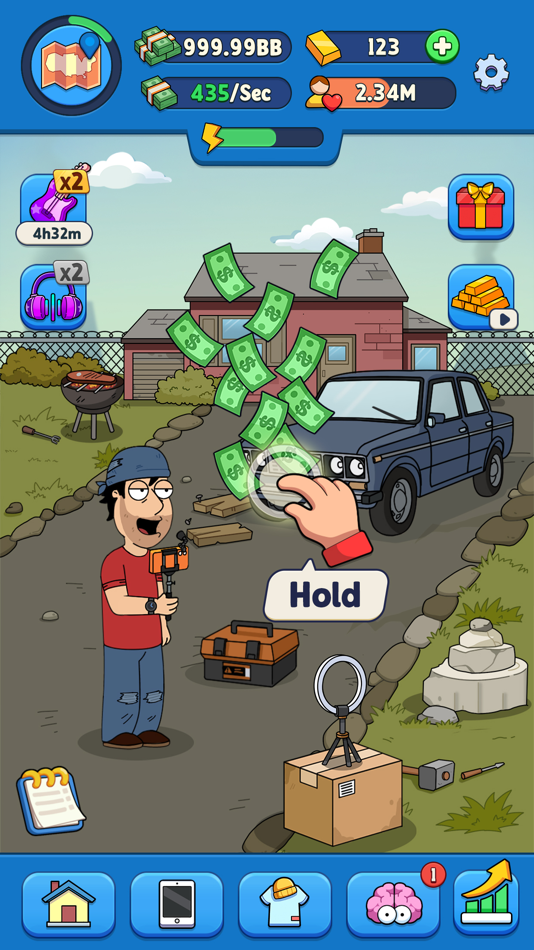 #5. Idle Vlogger - Rich Me! (iOS) 由: Spark Studio