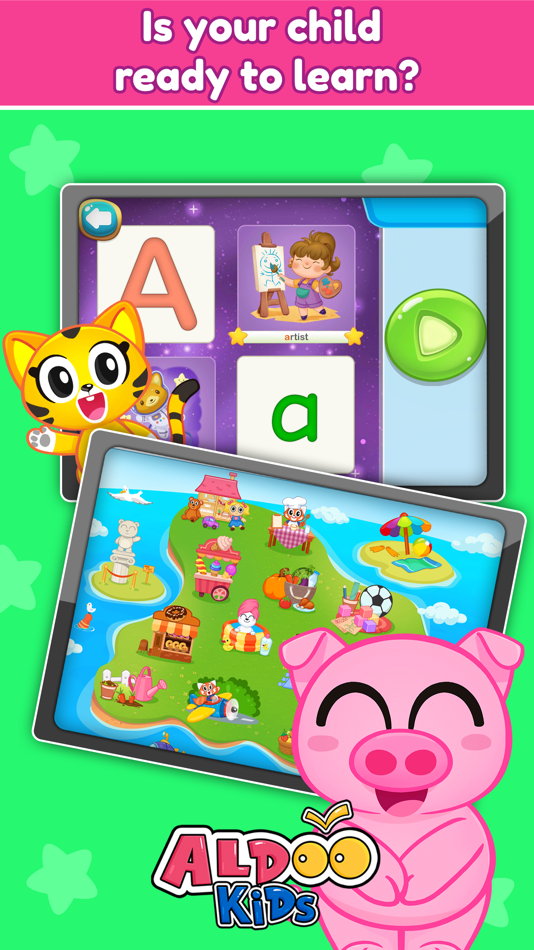 #8. Aldoo Kids - Preschool Games (iOS) By: Aldoo Ltd