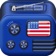 Radio USA - All Radio Stations app icon - Music app for iPhone