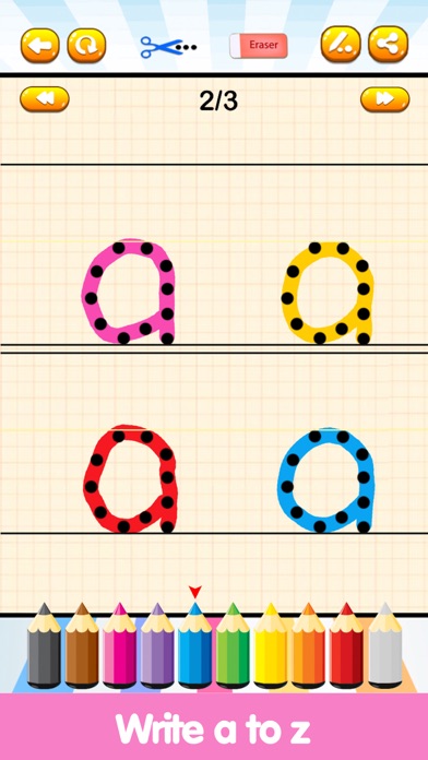 ABC Writing & Animals Coloring Screenshot