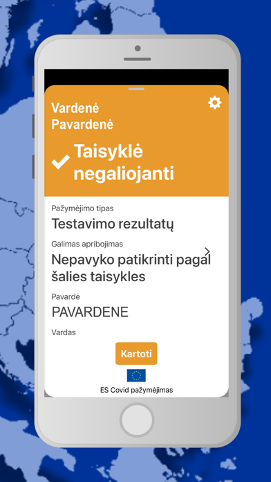 Tikrinti COVID pažymėjimą Screenshot 4 - AppWisp.com Tikrinti COVID pažymėjimą Screenshot 4 - AppWisp.com