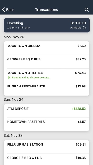 First Bank IA Digital Banking Screenshot