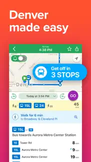denver transit: rtd bus times iphone screenshot 1