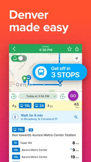 Denver Transit: RTD Bus TImes screenshot 1