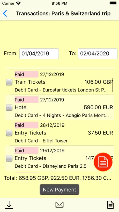 Pocket CashBook