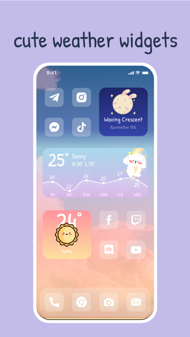 CuteWeather: app plus widgets screenshot 1