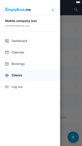 SimplyBook.me admin screenshot