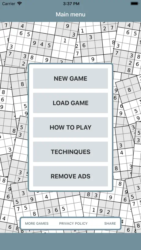 Sudoku classic.