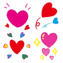Hearts 1 Stickers