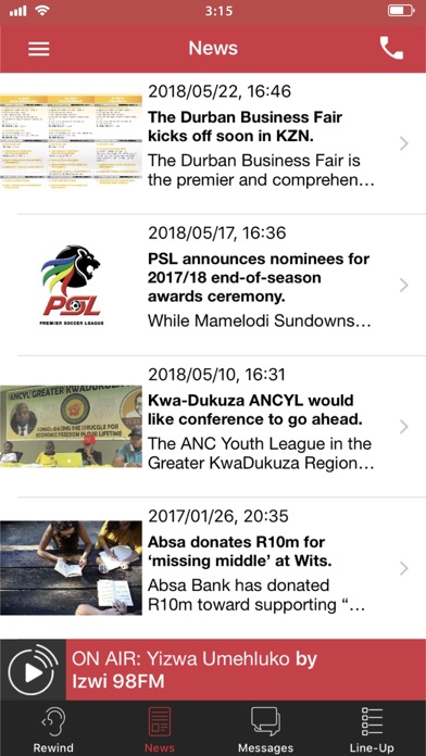 Izwi98FM Screenshot