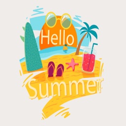 Hello Summer Stickers Pack
