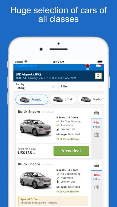 Rent car rental Screenshot