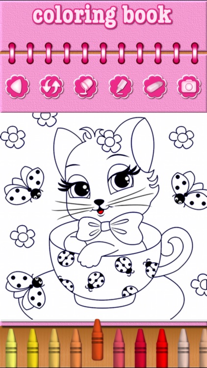 Cat Kitty Kitten Coloring Book